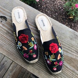 Soludos Floral Slide Mule Espadrilles